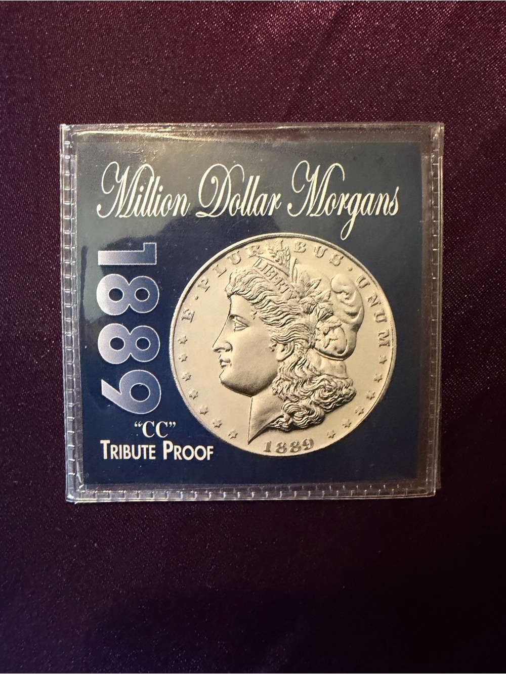 Million Dollar Morgans 1889 CC Tribute Proof Coin Display